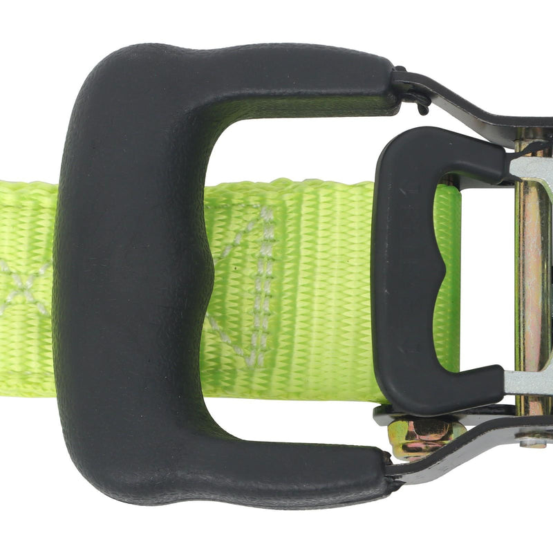 DURAFORCE Ratchet Straps (4 Pack) - 5208 lbs Break Strength 1.6"x8' Green Tie Down Straps