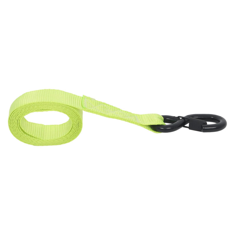 DURAFORCE Ratchet Straps (4 Pack) - 5208 lbs Break Strength 1.6"x8' Green Tie Down Straps