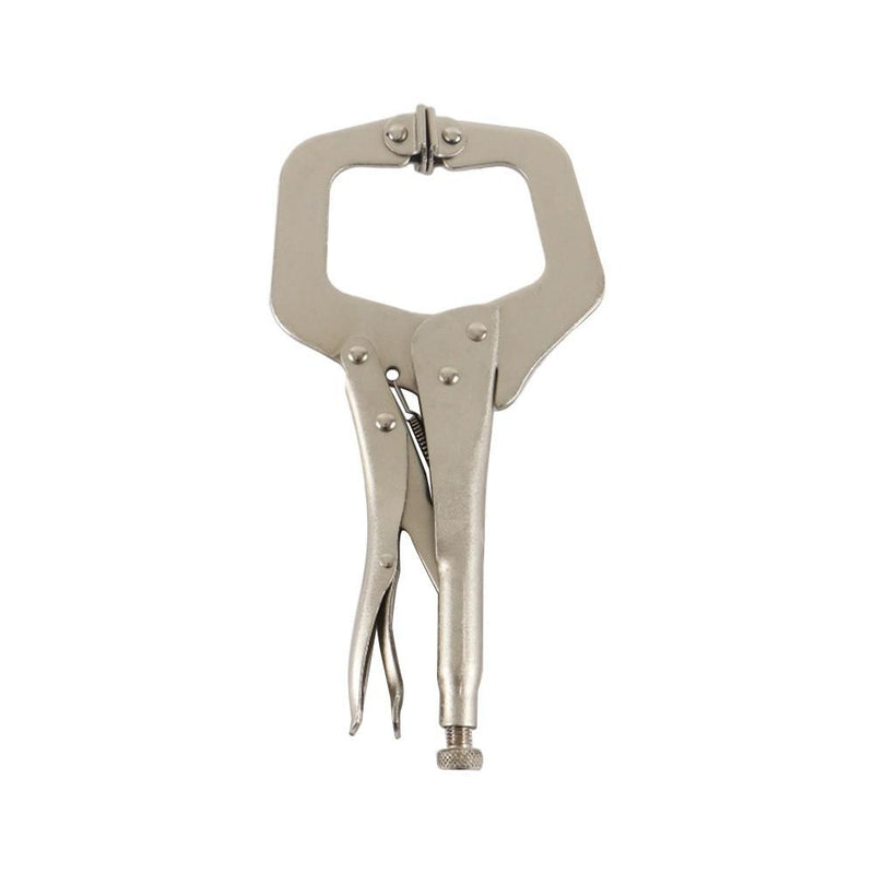DURAFORCE 10 Pcs 11" Adjustable Locking C-Clamp Pliers Grip With Swivel Pad Vise Jaws