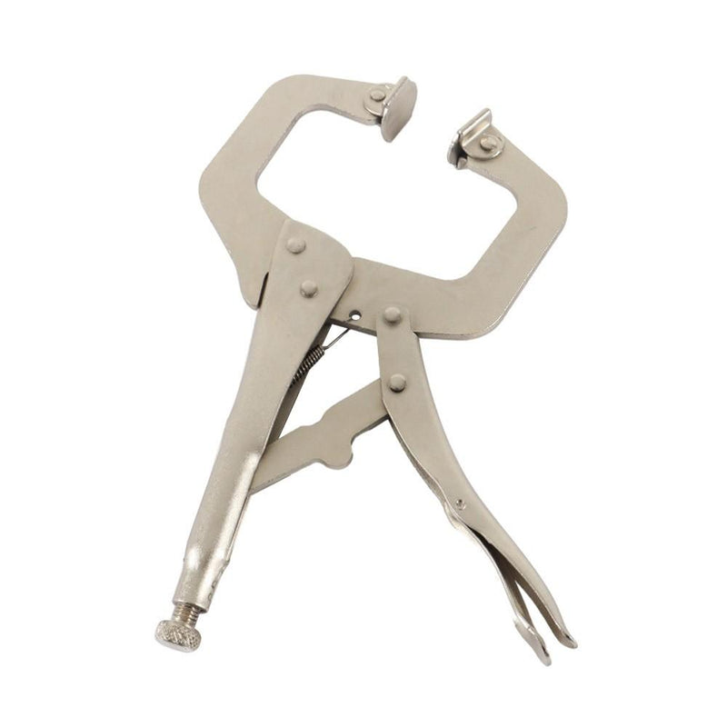 DURAFORCE 10 Pcs 11" Adjustable Locking C-Clamp Pliers Grip With Swivel Pad Vise Jaws