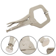 DURAFORCE 10 Pcs 11" Adjustable Locking C-Clamp Pliers Grip With Swivel Pad Vise Jaws