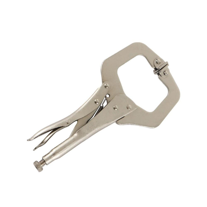 DURAFORCE 10 Pcs 11" Adjustable Locking C-Clamp Pliers Grip With Swivel Pad Vise Jaws