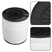 DURAFORCE 3/16 Inch Nylon Rope 1000 Foot Spool 100% Nylon Solid Braid Rope Dyeable White