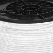DURAFORCE 3/16 Inch Nylon Rope 1000 Foot Spool 100% Nylon Solid Braid Rope Dyeable White