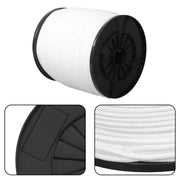 DURAFORCE 3/16 Inch Nylon Rope 1000 Foot Spool 100% Nylon Solid Braid Rope Dyeable White