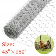 DURAFORCE 2" Holes 48"×150' Galvanized Poultry Net Metal Fencing Chicken Wire High Quality