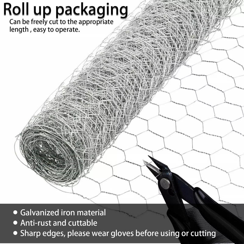 DURAFORCE 2" Holes 48"×150' Galvanized Poultry Net Metal Fencing Chicken Wire High Quality