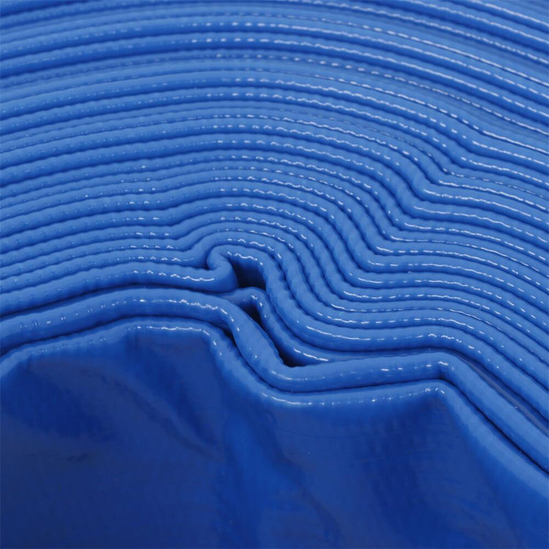 DURAFORCE 3" x 100 ft Pool Backwash Hose Blue PVC Lay Flat Water Discharge Pump Hoses