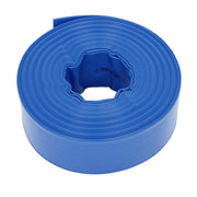 DURAFORCE 3" x 100 ft Pool Backwash Hose Blue PVC Lay Flat Water Discharge Pump Hoses