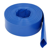 DURAFORCE 3" x 100 ft Pool Backwash Hose Blue PVC Lay Flat Water Discharge Pump Hoses