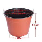 DURAFORCE Garden Flower Nursery 50 PCS Plastic Pots Seedlings Pot Plant Container Seed