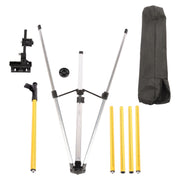 DURAFORCE 3.7M Laser Pole 12 Ft Adjustable Telescoping Laser Level Pole With Tripod