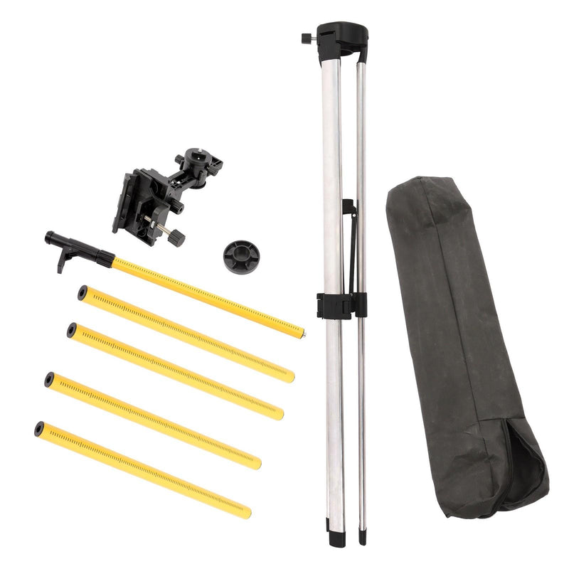 DURAFORCE 3.7M Laser Pole 12 Ft Adjustable Telescoping Laser Level Pole With Tripod
