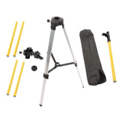 DURAFORCE 3.7M Laser Pole 12 Ft Adjustable Telescoping Laser Level Pole With Tripod