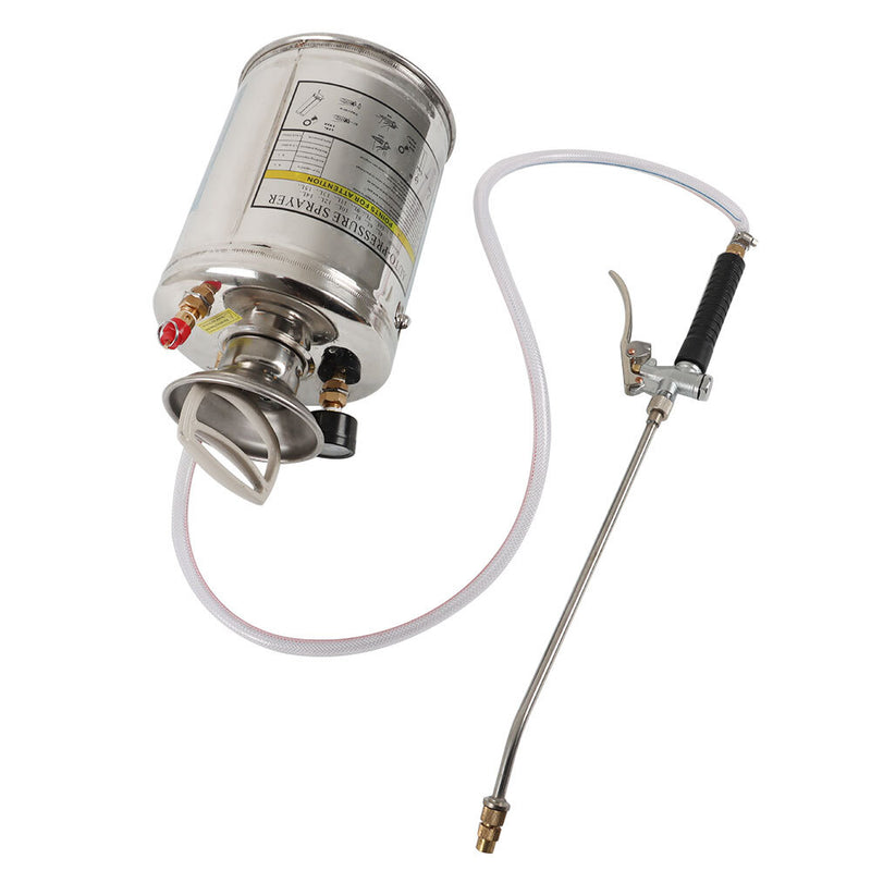 DURAFORCE With 3FT Reinforced Hose Garden Sprayer Stainless Steel Sprayer 1 Gallon 4 L New