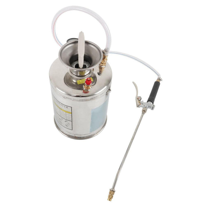 DURAFORCE With 3FT Reinforced Hose Garden Sprayer Stainless Steel Sprayer 1 Gallon 4 L New