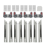 DURAFORCE 15" Concealed Drawer Slides: Soft Close, Full Extension, 100LB, 3D Adjustment