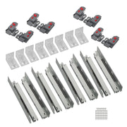 DURAFORCE 15" Concealed Drawer Slides: Soft Close, Full Extension, 100LB, 3D Adjustment