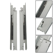 DURAFORCE 15" Concealed Drawer Slides: Soft Close, Full Extension, 100LB, 3D Adjustment
