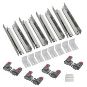 DURAFORCE 15" Concealed Drawer Slides: Soft Close, Full Extension, 100LB, 3D Adjustment