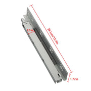 DURAFORCE 15" Concealed Drawer Slides: Soft Close, Full Extension, 100LB, 3D Adjustment