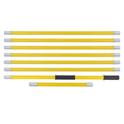 DURAFORCE 27 Feet Tree Pole Pruner Manual Branches Trimmer Tree Branch Garden Tools Yellow