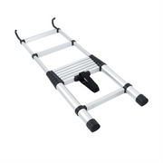DURAFORCE Telescoping Ladder With Hooks & Non-Slip Feet 8.5 FT -Aluminum Telescopic Ladder
