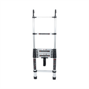 DURAFORCE Telescoping Ladder With Hooks & Non-Slip Feet 8.5 FT -Aluminum Telescopic Ladder