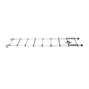 DURAFORCE Telescoping Ladder With Hooks & Non-Slip Feet 8.5 FT -Aluminum Telescopic Ladder