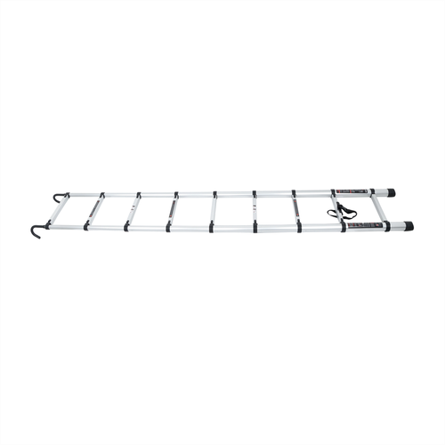 DURAFORCE Telescoping Ladder With Hooks & Non-Slip Feet 8.5 FT -Aluminum Telescopic Ladder