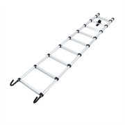 DURAFORCE Telescoping Ladder With Hooks & Non-Slip Feet 8.5 FT -Aluminum Telescopic Ladder