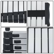 DURAFORCE Telescoping Ladder With Hooks & Non-Slip Feet 8.5 FT -Aluminum Telescopic Ladder
