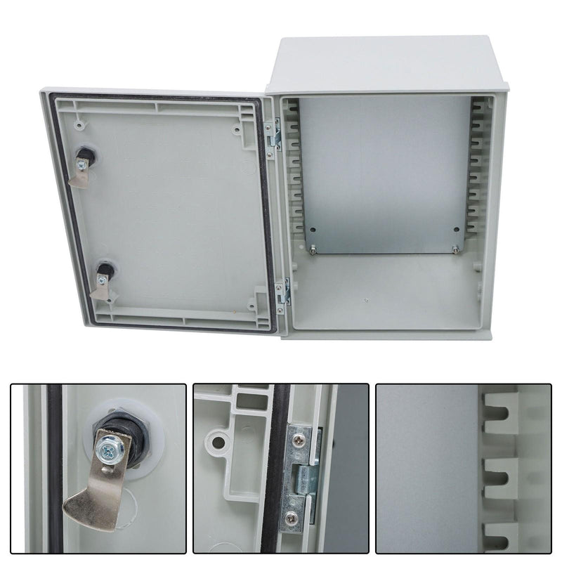 DURAFORCE 16"x12"x8" Fiberglass Electrical Enclosure Box NEMA3 IP65 Junction Box