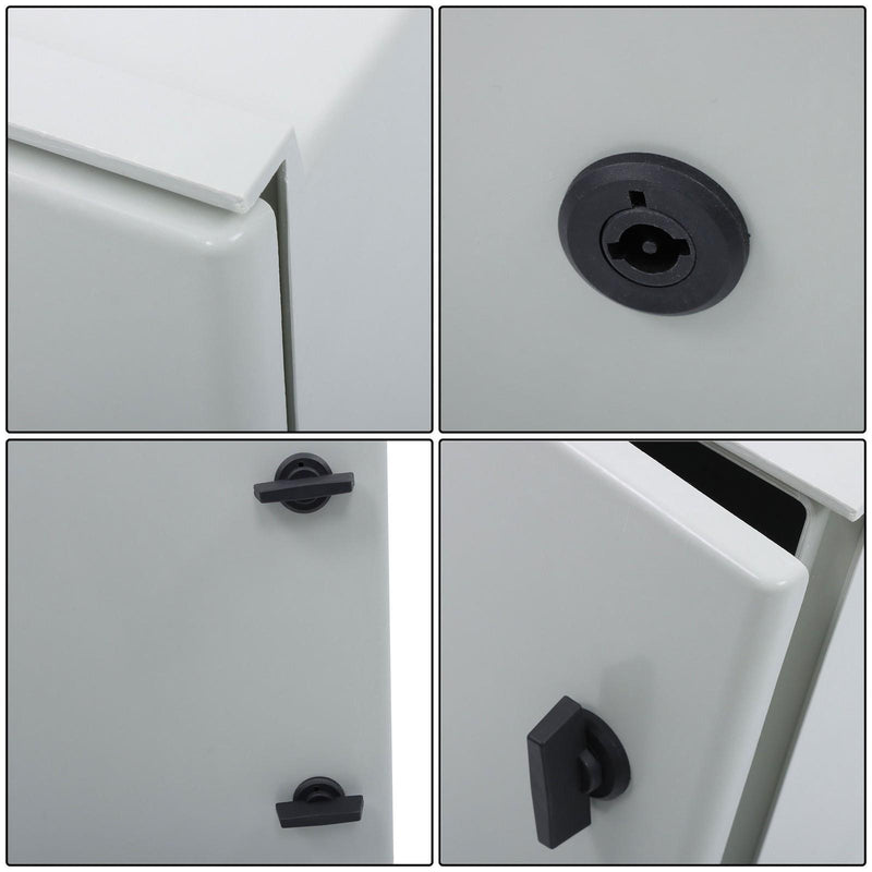 DURAFORCE 16"x12"x8" Fiberglass Electrical Enclosure Box NEMA3 IP65 Junction Box