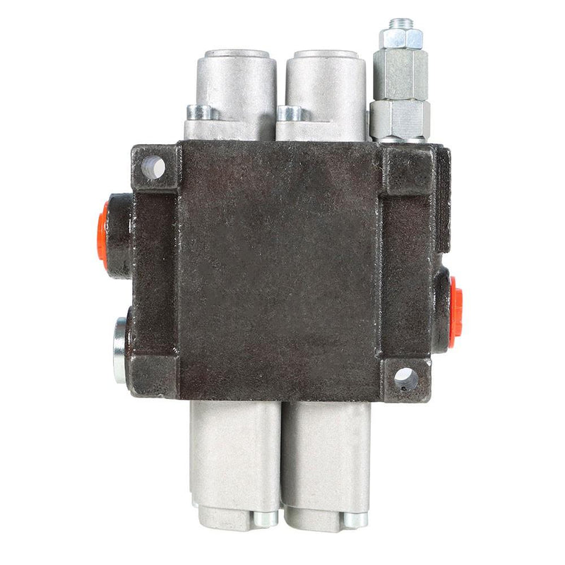 DURAFORCE 2 Spool Hydraulic Monoblock Double Acting Control Valve, 11GPM, SAE Ports