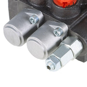 DURAFORCE 2 Spool Hydraulic Monoblock Double Acting Control Valve, 11GPM, SAE Ports