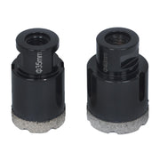 DURAFORCE Set Ceramic Marble Tile Kit Tool Diamond Hole Saw Set M14 Thread 6-68mm (Qty9)