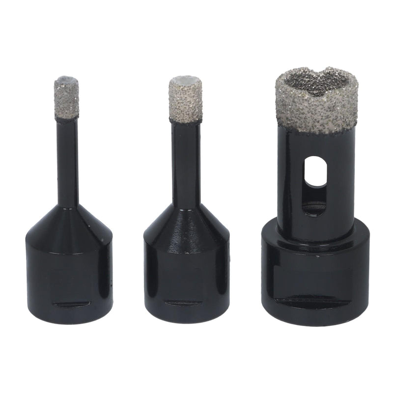 DURAFORCE Set Ceramic Marble Tile Kit Tool Diamond Hole Saw Set M14 Thread 6-68mm (Qty9)