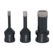 DURAFORCE Set Ceramic Marble Tile Kit Tool Diamond Hole Saw Set M14 Thread 6-68mm (Qty9)