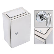 DURAFORCE 12x8x6" Stainless Steel Electrical Enclosure NEMA 4X Junction Box Wall-Mounted