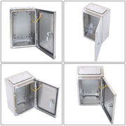 DURAFORCE 12x8x6" Stainless Steel Electrical Enclosure NEMA 4X Junction Box Wall-Mounted