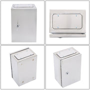 DURAFORCE 12x8x6" Stainless Steel Electrical Enclosure NEMA 4X Junction Box Wall-Mounted