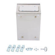 DURAFORCE 12x8x6" Stainless Steel Electrical Enclosure NEMA 4X Junction Box Wall-Mounted