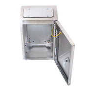 DURAFORCE 12x8x6" Stainless Steel Electrical Enclosure NEMA 4X Junction Box Wall-Mounted