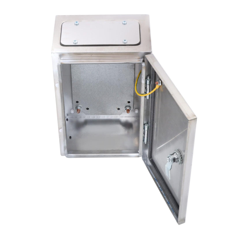 DURAFORCE 12x8x6" Stainless Steel Electrical Enclosure NEMA 4X Junction Box Wall-Mounted
