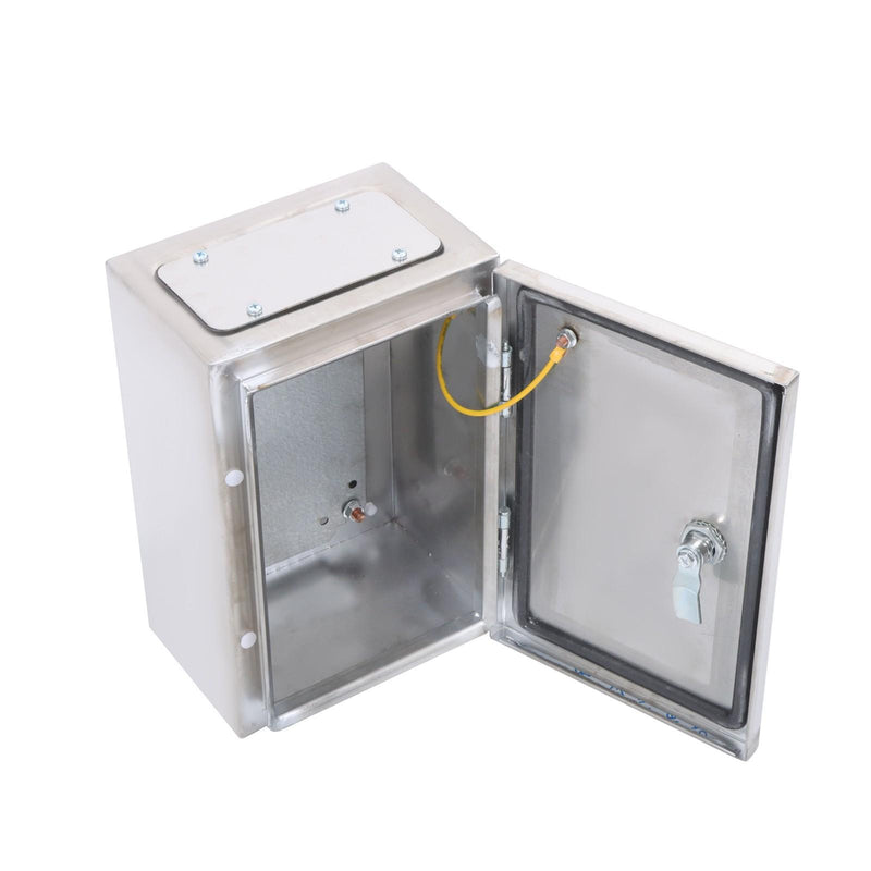 DURAFORCE 12x8x6" Stainless Steel Electrical Enclosure NEMA 4X Junction Box Wall-Mounted