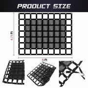 DURAFORCE 4.75' x 6' FT w/Cam Buckles & S-Hooks Heavy Duty Cargo Net For Pickup Trucks