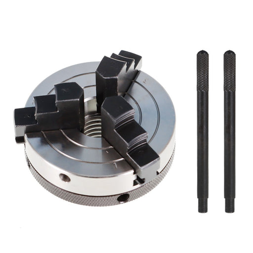 DURAFORCE 3 Inch 3 Jaw Mini Wood Lathe Chuck Self-Centering Lathe Chuck with 1x8TPI Thread