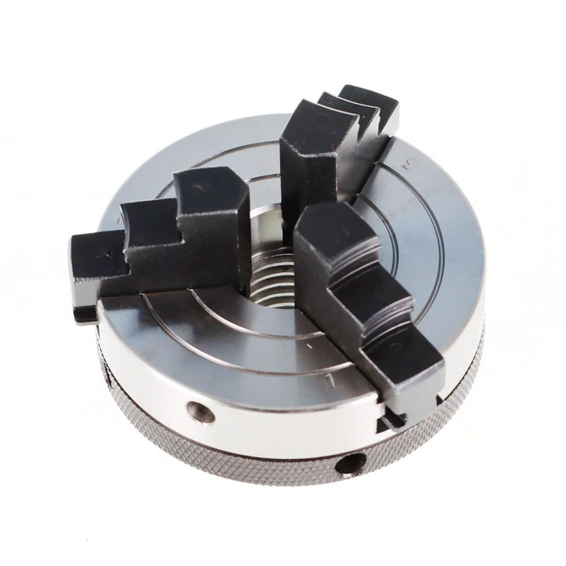 DURAFORCE 3 Inch 3 Jaw Mini Wood Lathe Chuck Self-Centering Lathe Chuck with 1x8TPI Thread