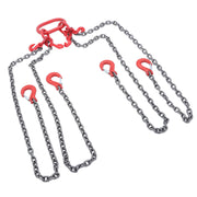 DURAFORCE 11000 lbs 5/16" x 5' Chain Sling 4 Legs G80 Lifting Chain with Grab Hooks